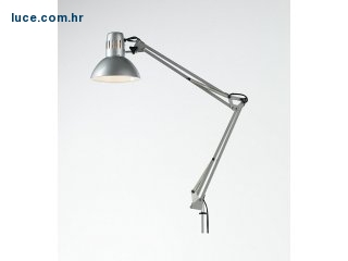 Srebrna stolna lampa