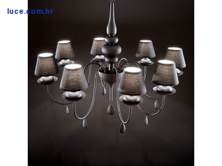 Luster Blanche 75cm crni