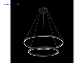 Luster Rim LED 88W, 3000LM, 4000K - crni