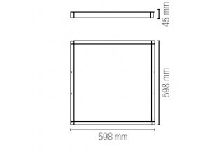 LED panel 60x60 - crni