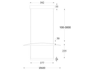 dimenzije luster promjer 60cm