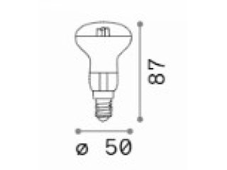 E14 4W spot cromo