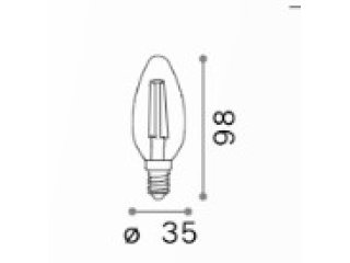 E14 transparent dimabilna