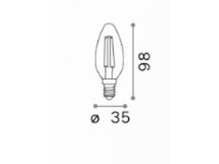E14 4W 4000K filament