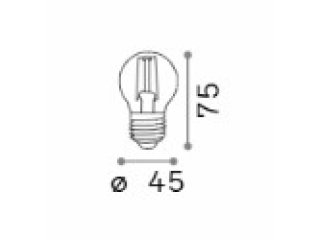 E27 sfera 4W 3000K