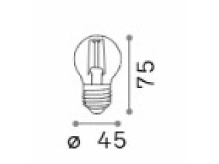 E27 sfera 4W 3000K dimabilna
