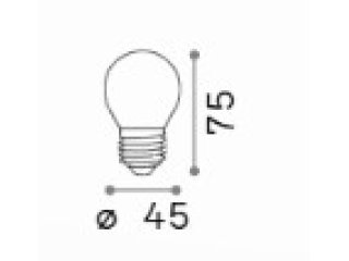 E27 sfera 4W 3000K bijela