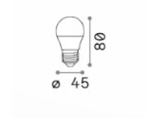 E27 sfera 6W 3000K