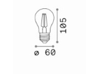 E27 goccia 4W 4000K
