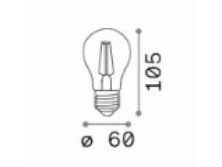 E27 8W 2700K filament