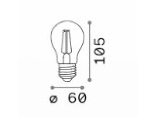 E27 goccia 10W  filament