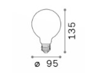 E27 globo 8W 4000K cri80
