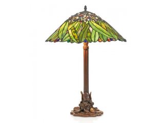 Tiffany lampa zelena