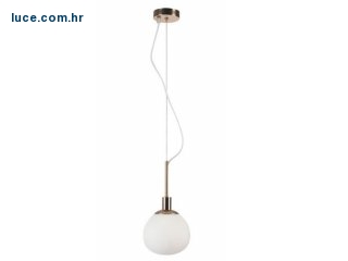 visilica zlatno bijela kugla d.15cm