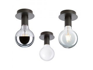 Stropna lampa E27 grlo - crna