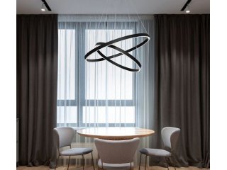 Luster Rim LED 88W, 3000LM,  3000K crni