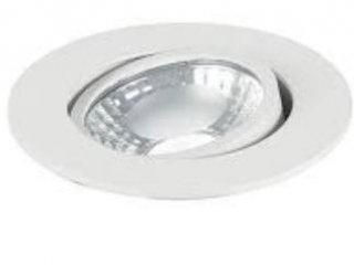 Ugradbena lampa visina 5,7cm bijela okrugla