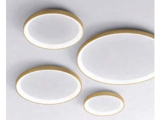 Plafonjera RING zlatna 48cm