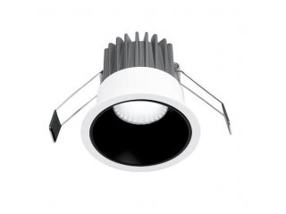 Ugradbena lampa Celia okrugla crno-bijela 10W