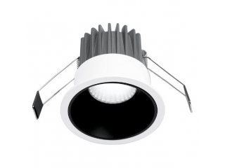 Ugradbena lampa Celia okrugla crno-bijela 20W