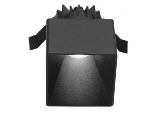 Ugradbena lampa Fana kvadratna crna