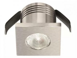 Ugradbena kvadratna lampa 3W nikal 4000K