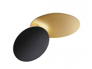Zidna lampa Drum crno-zlatna 48cm