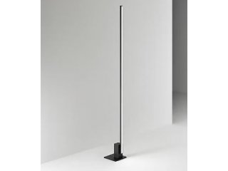 Podna lampa linija crna