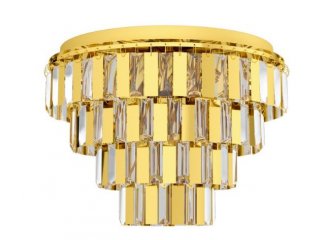 Stropna lampa Erseka - zlatna