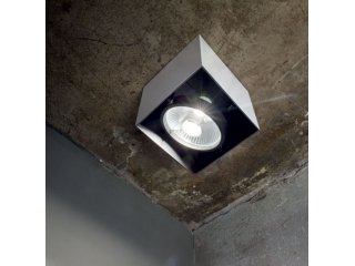 Stropna lampa MOOD kvadratna crna