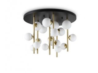 Plafonjera Perlage 70 cm bijela