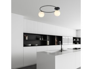 Stropna lampa Sopra 2 opal bijela