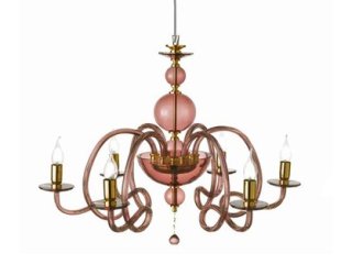 Kristalni luster Vivaldi - crveni