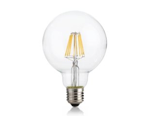 Žarulja e27 8W globo d.95 3000K cri80 prozirna