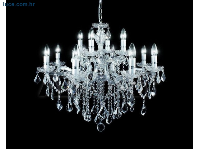 Luster Florian Sp12 Cromo, D 72Cm