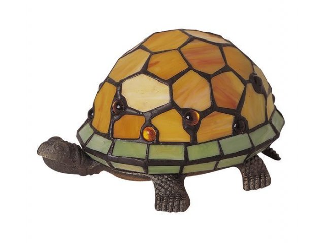 Tiffany kornjača lampa žuta