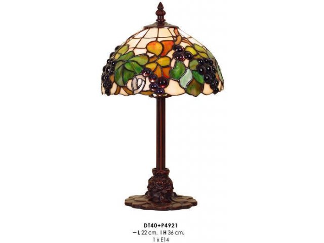 Tiffany stolna lampa grozd