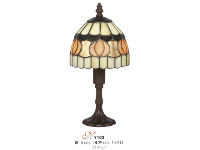 Tiffany stolna lampa lila