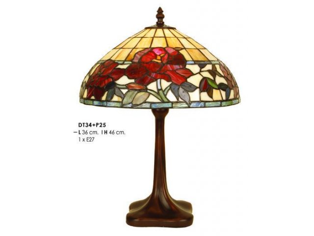 Tiffany stolna lampa ruže