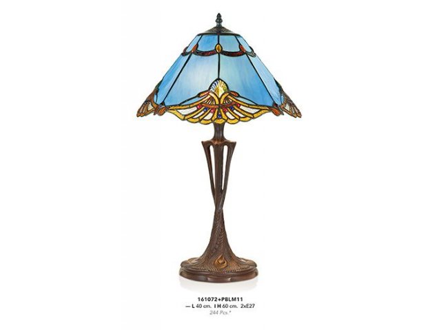 Tiffany stolna lampa plava