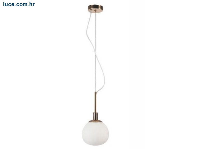 visilica zlatno bijela kugla d.15cm