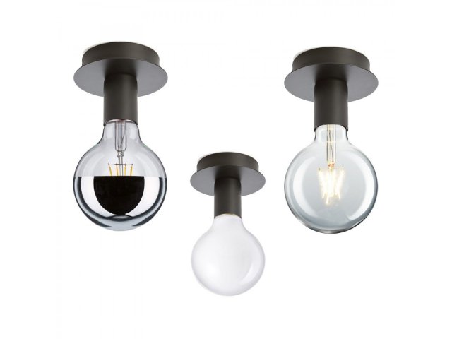 Stropna lampa E27 grlo - crna