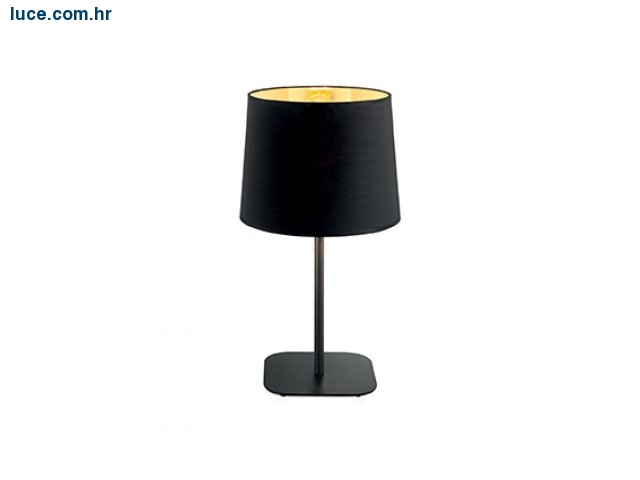 Crno zlatna stolna lampa