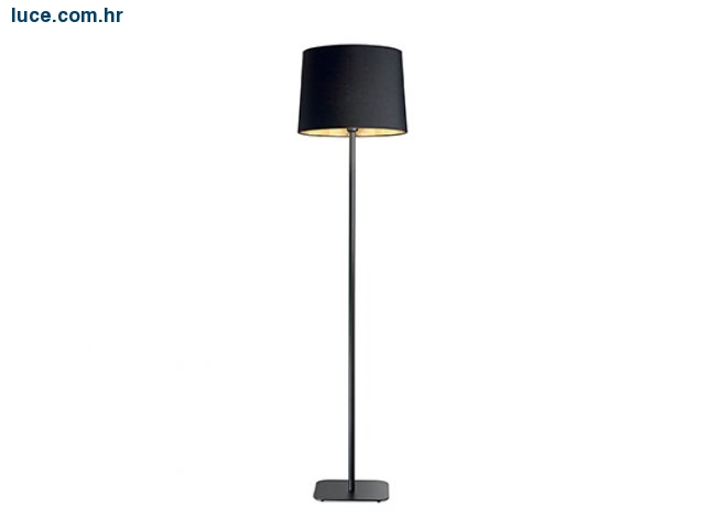 Crno zlatna podna lampa