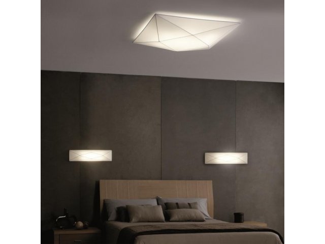 Plafonjera 80x80cm optical white 4 X E27