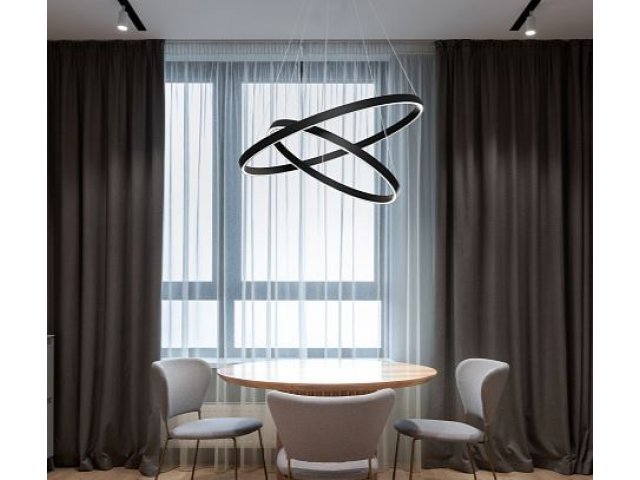 Luster Rim LED 88W, 3000LM,  3000K crni