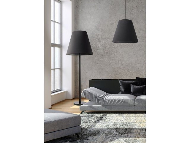 Podna lampa crna