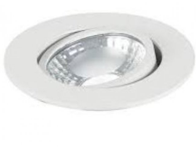 Ugradbena lampa visina 5,7cm bijela okrugla