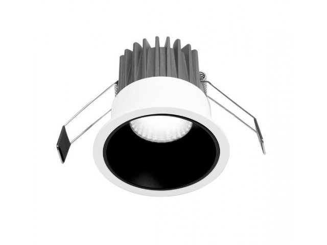 Ugradbena lampa Celia okrugla crno-bijela 10W