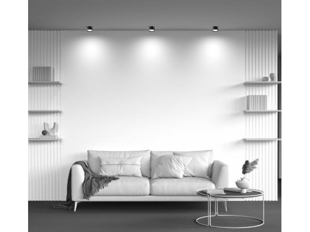 Crna tubica Hoop - plafonjera